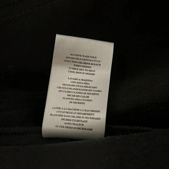 Drape Front Faux Leather Open Jacket Pockets, Size M - Picture 13 of 13